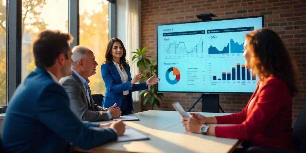 A diverse team of Cyberlink Digital discuss the growth of client