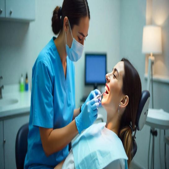 Chandigarh-based dental clinic posting myth vs fact carousel on oral hygiene as part of digital marketing for healthcare campaign