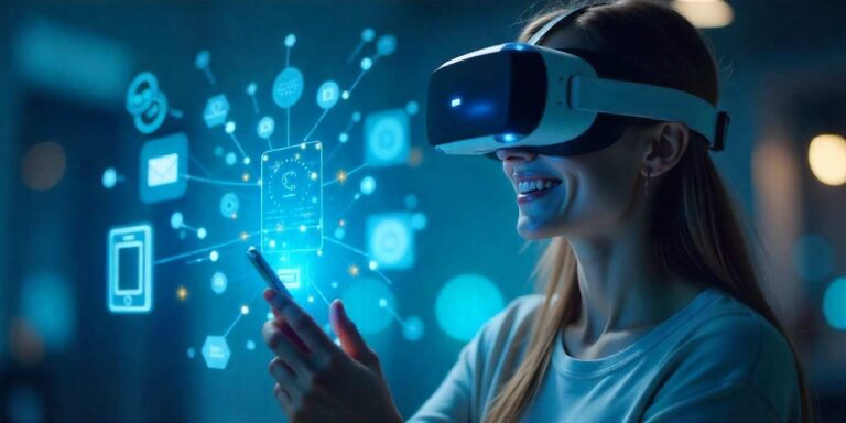 Immersive brand experiences using AR, VR, and Metaverse marketing to engage customers and enhance online campaigns.