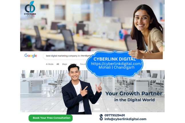 Cyberlink Digital provides SEO, PPC services, and social media marketing as a digital marketing agency in Chandigarh