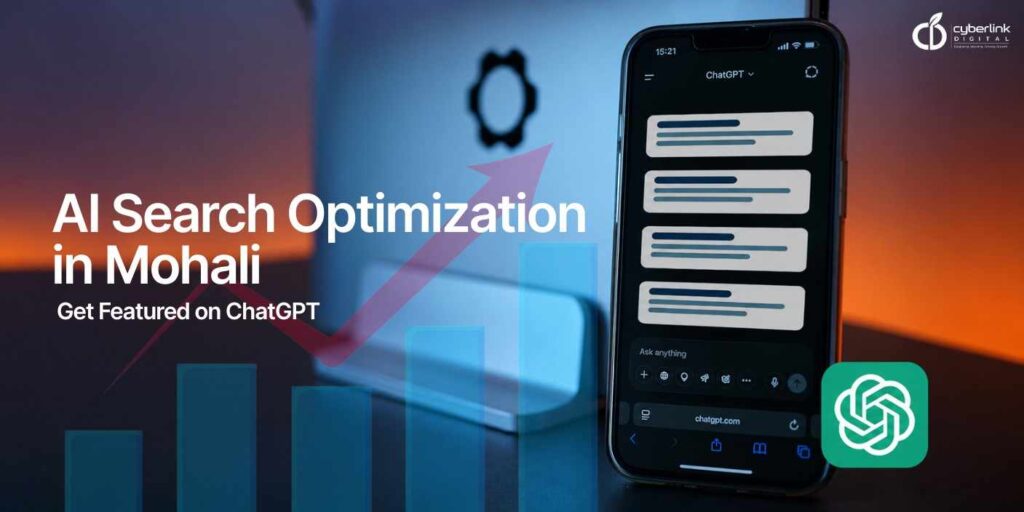 Business improving AI Search Optimization in Mohali to increase visibility in ChatGPT and Google AI.